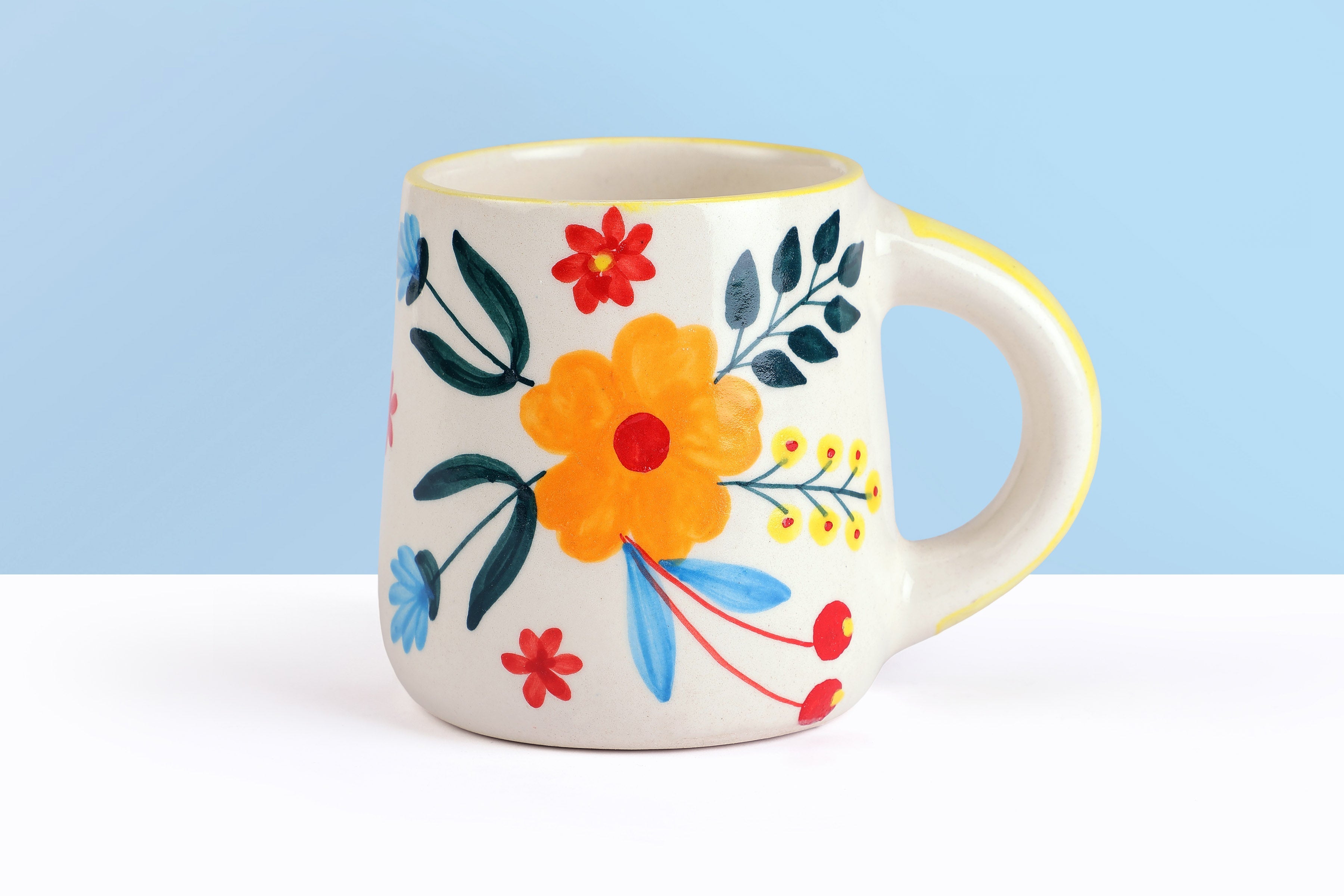 Floral Extravaganza Coffee Mug (Set of 4 )