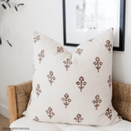 Mia Floral Block Printed Pillow Cover