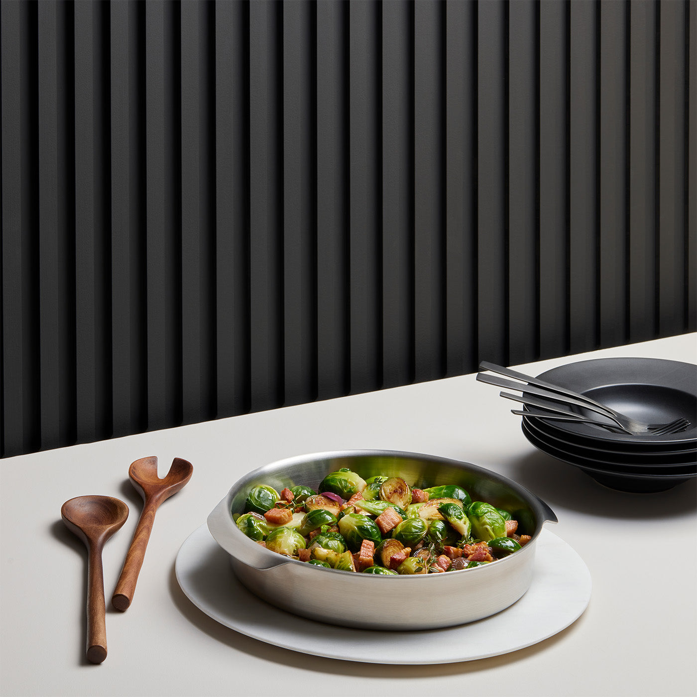 10-Inch Round Stainless Steel Pan - Oven & BBQ