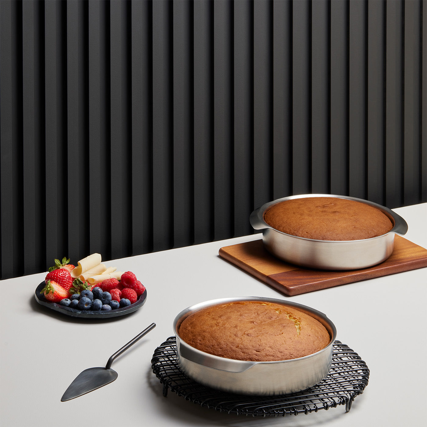 8-Inch Round Stainless Steel Pan - Oven & BBQ