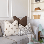 Mia Floral Block Printed Pillow Cover