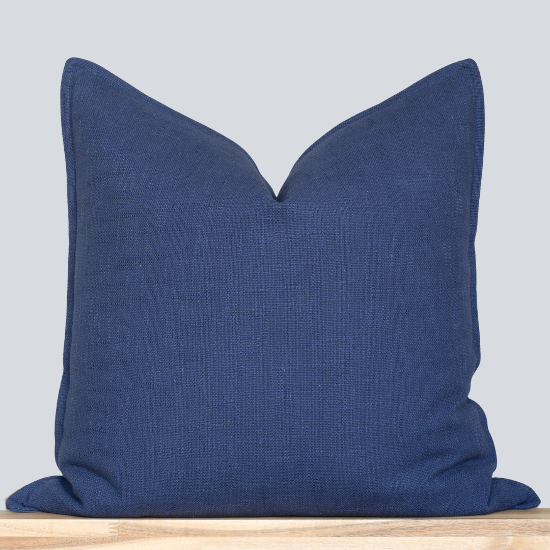 Noa Solid Pillow Cover Blue