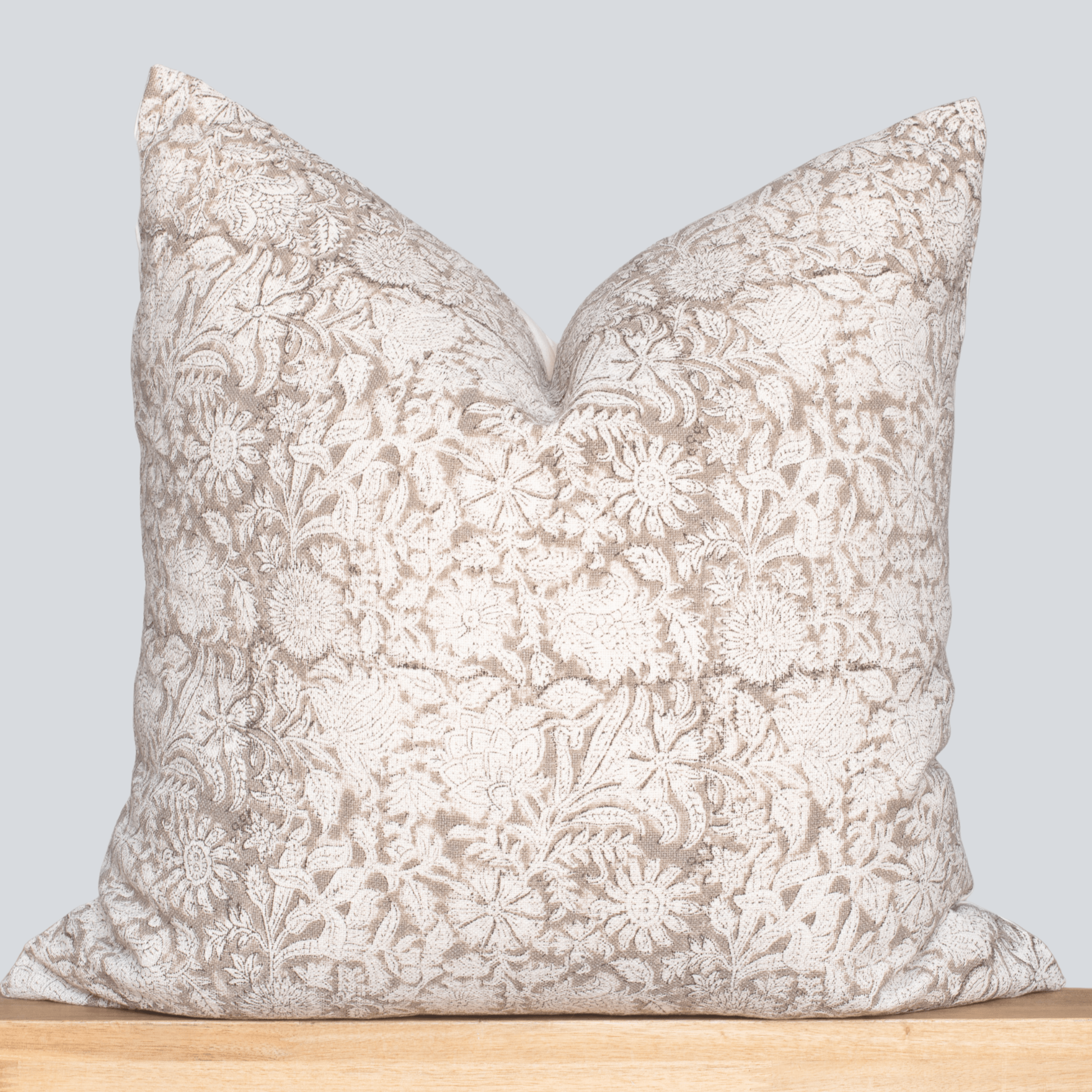 Sienna Floral Block Printed Pillow Cover