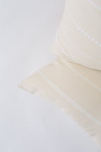 Cream Brocade Pillow cover