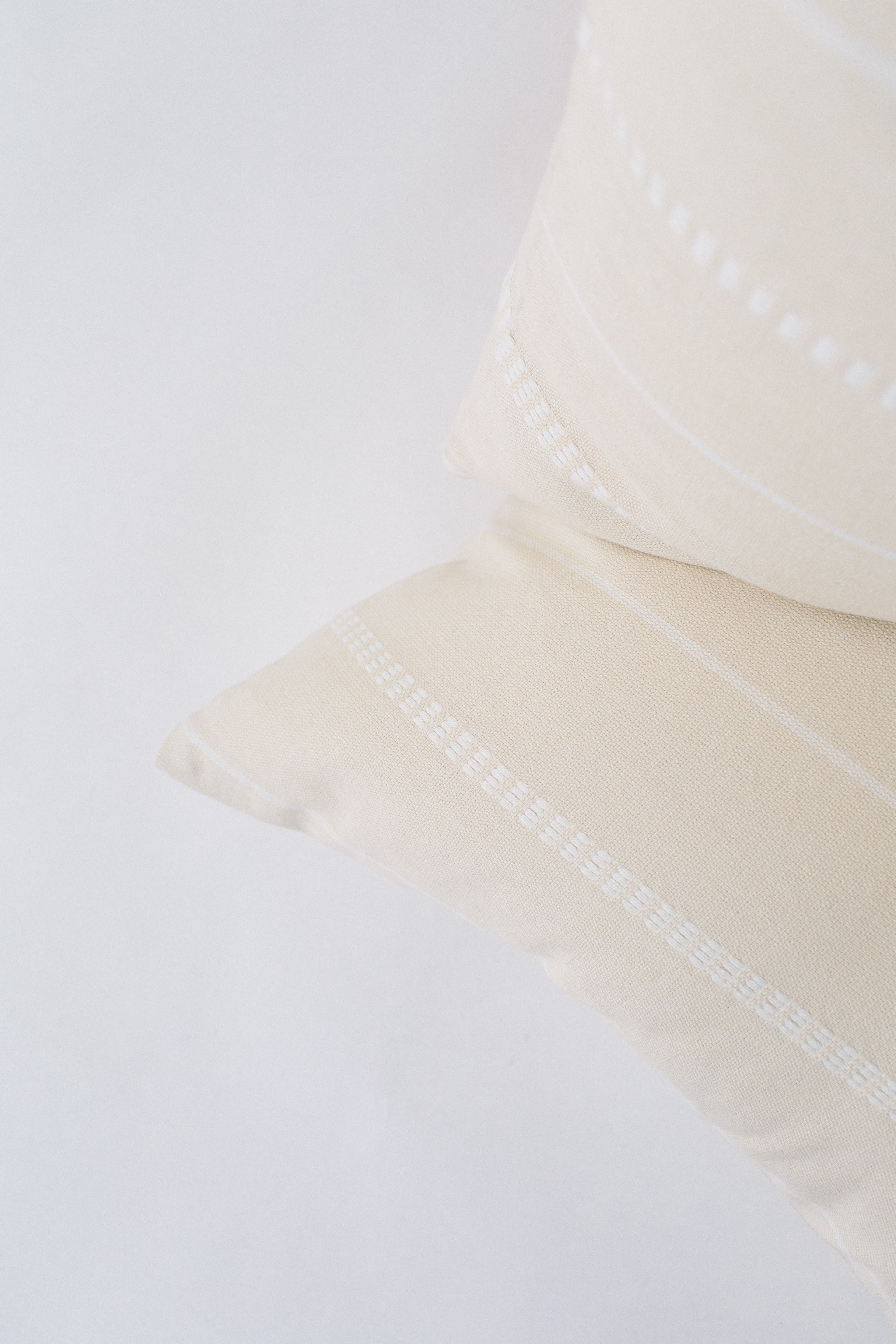 Cream Brocade Pillow cover