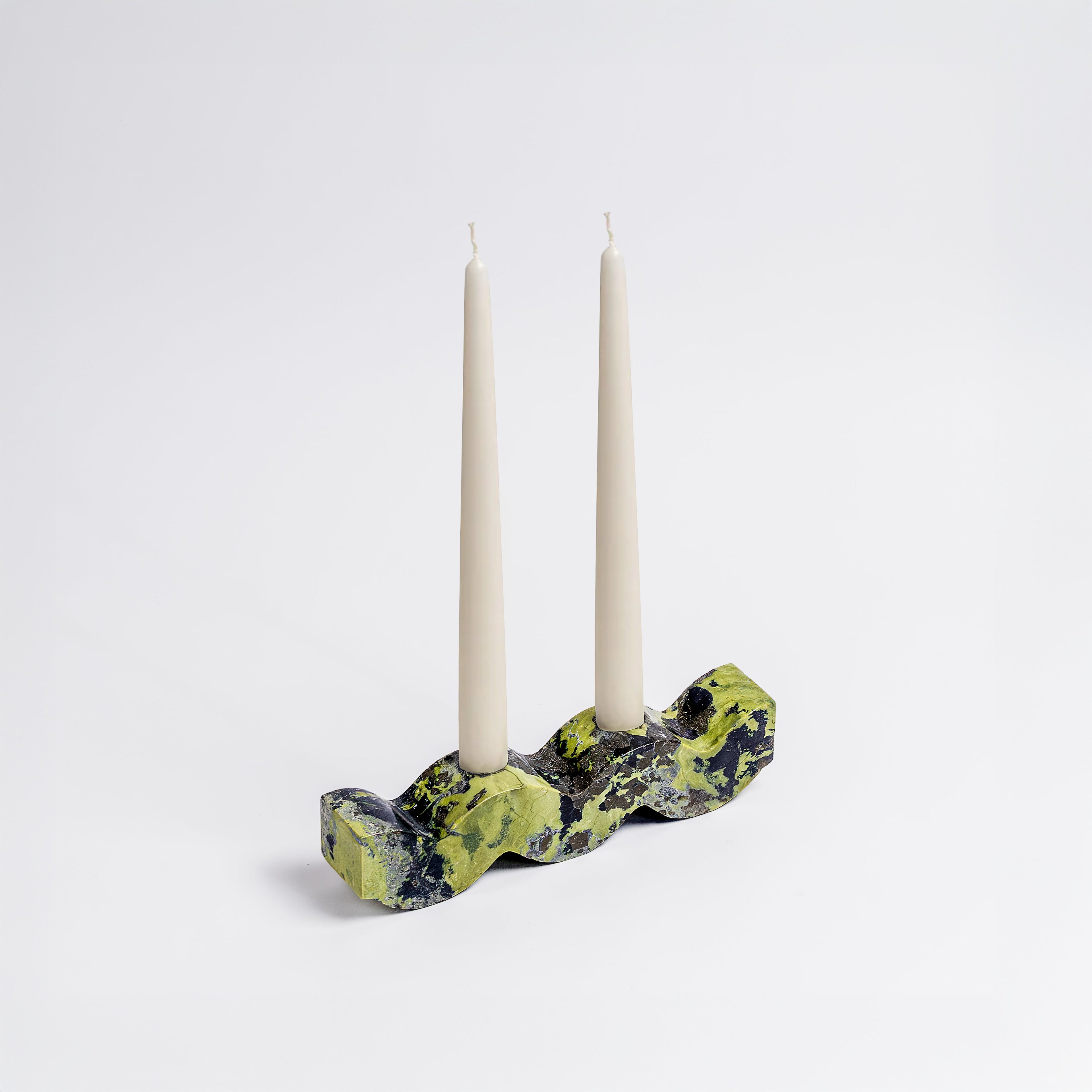 Wavy Gemstone Candelabra