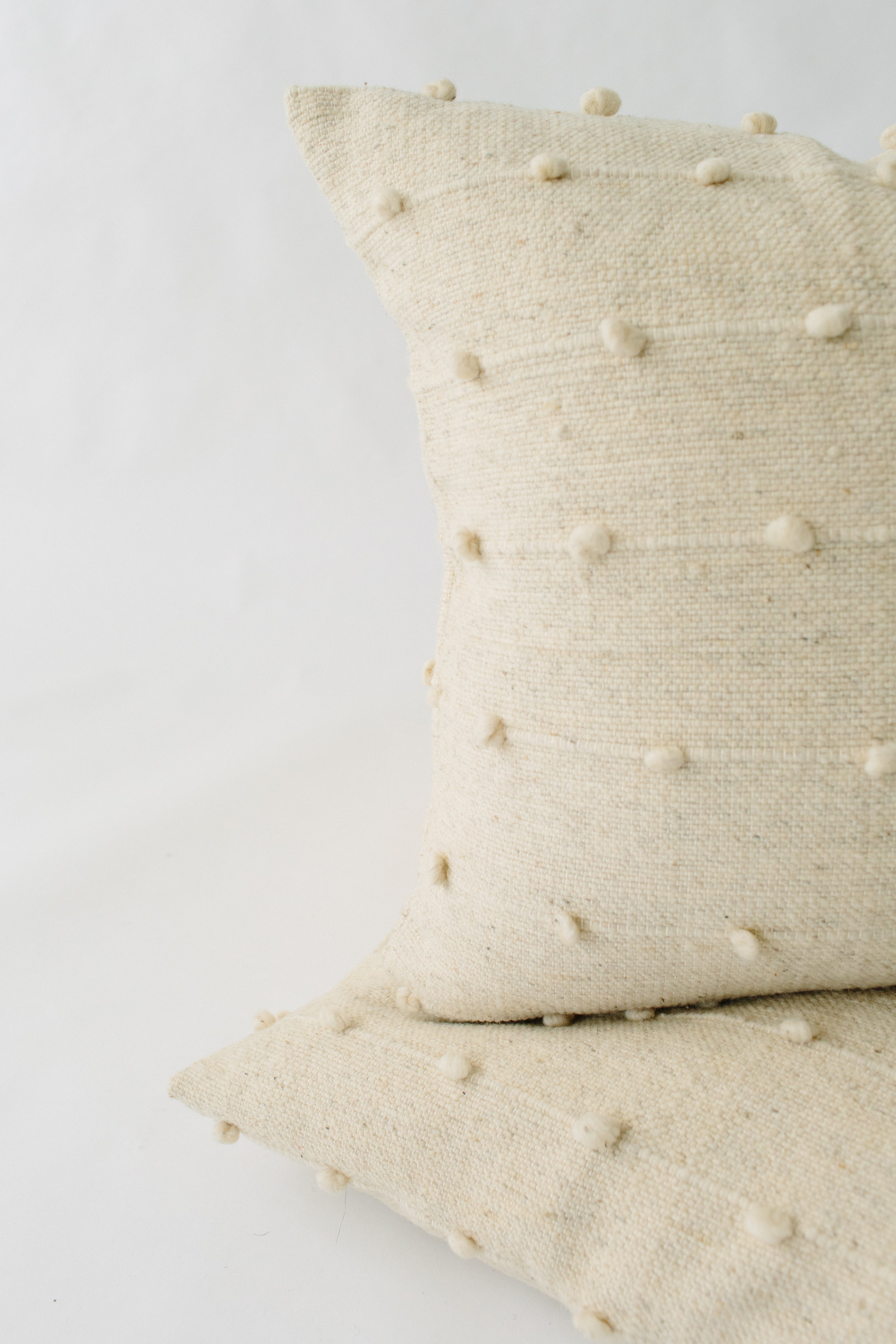 Cream Loop Pillow