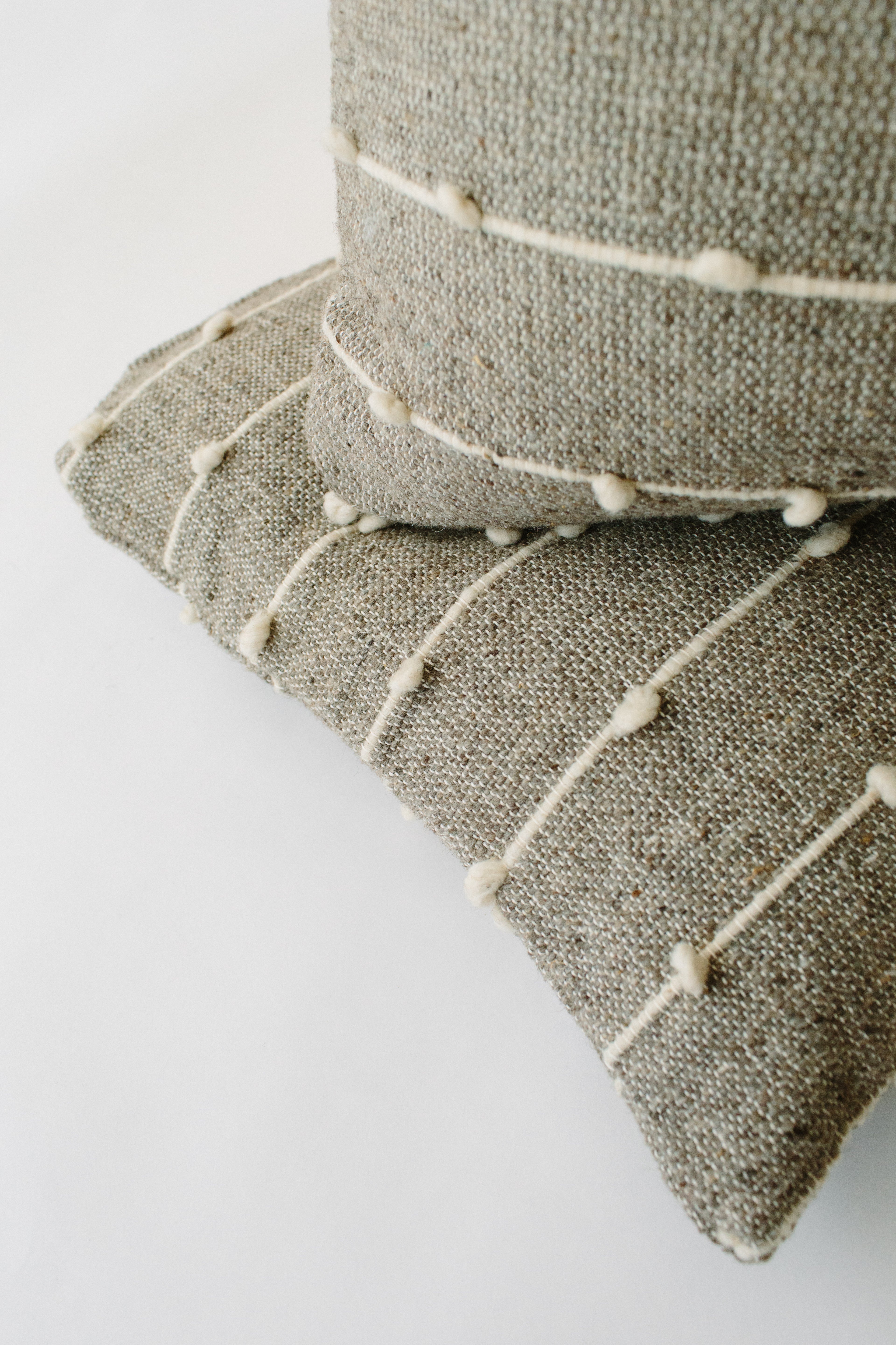 Grey Loop Pillow cover