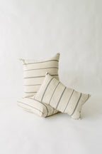 Cream & Gray Brocade Pillow cover