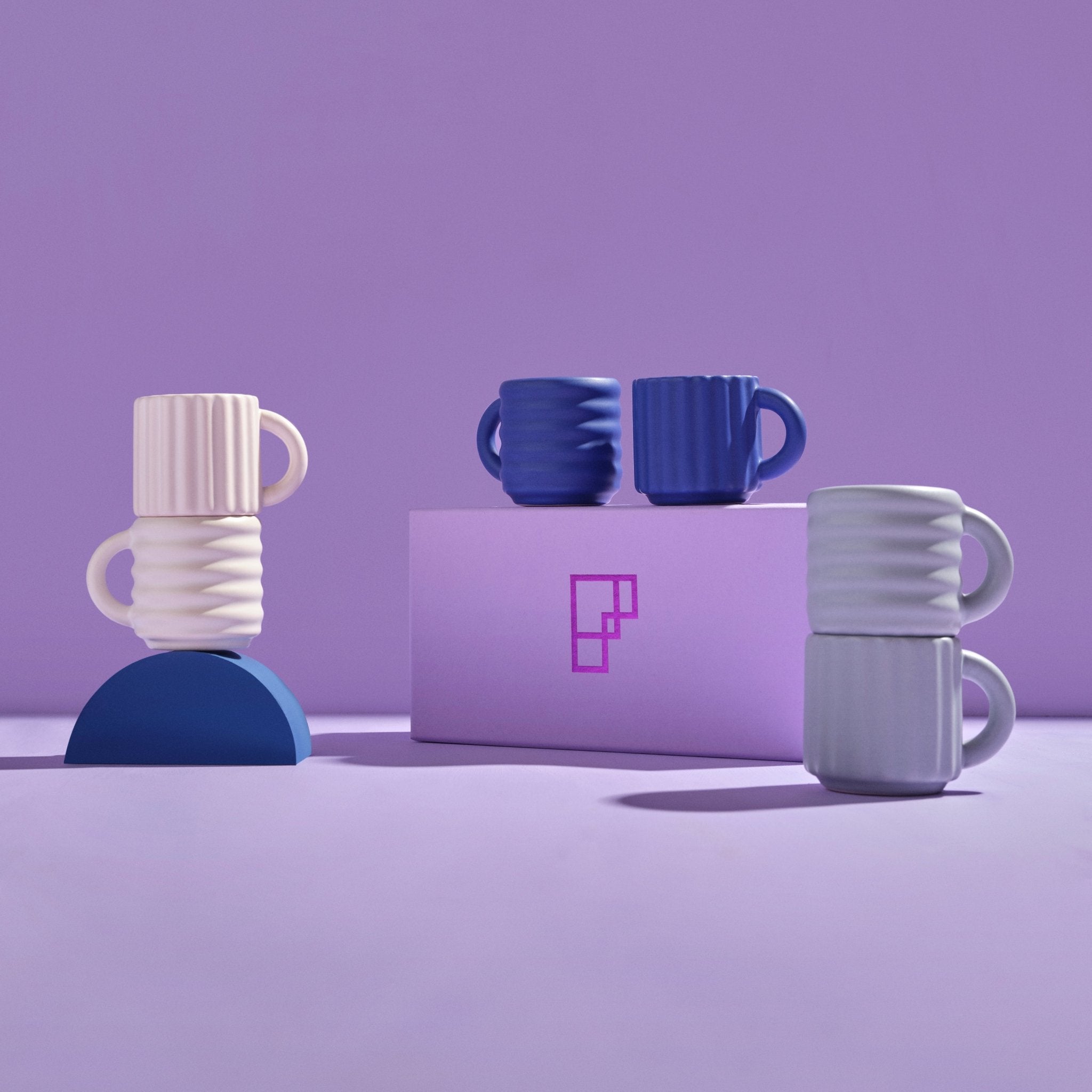 Ripple Espresso Cups Set of 2