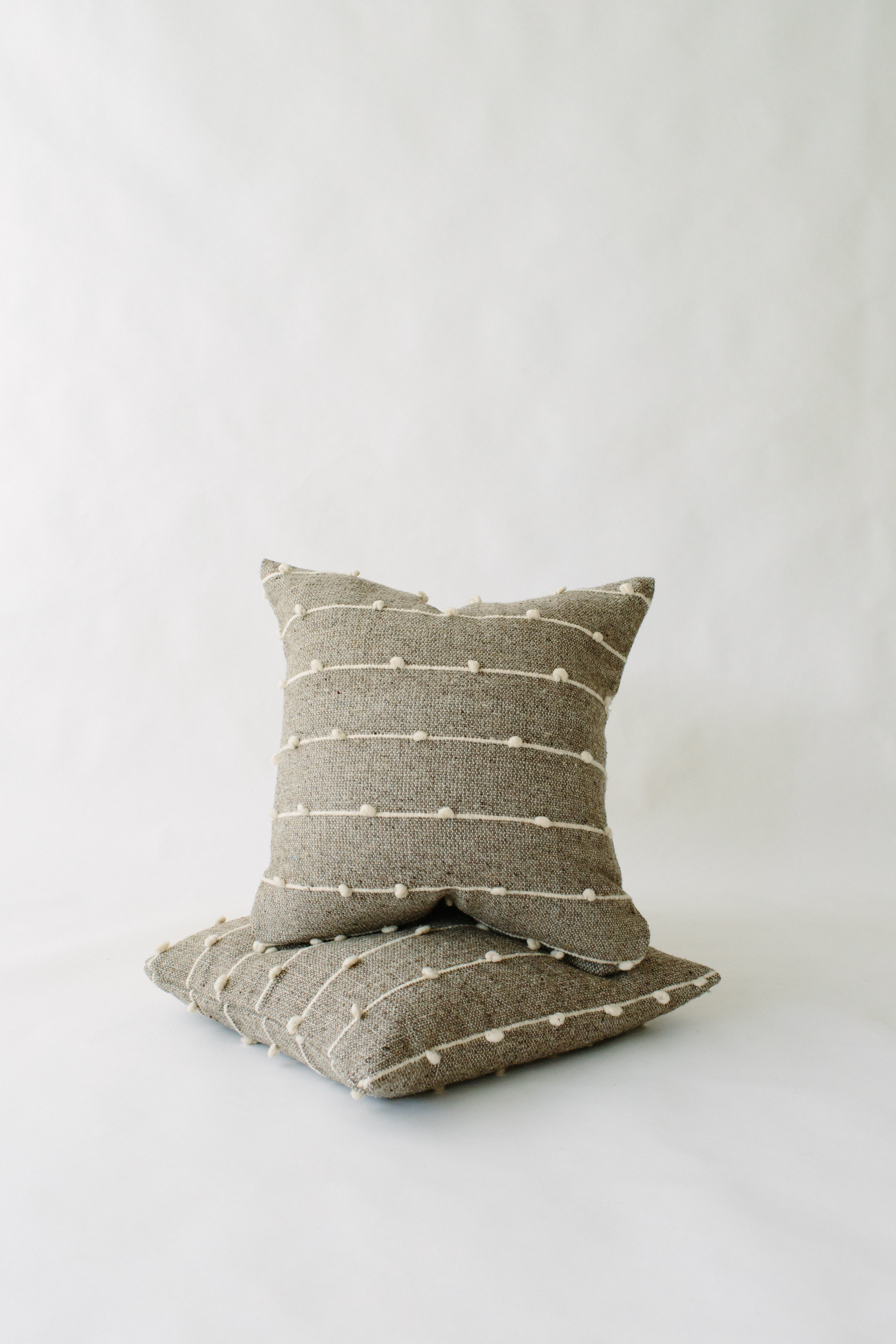Grey Loop Pillow cover