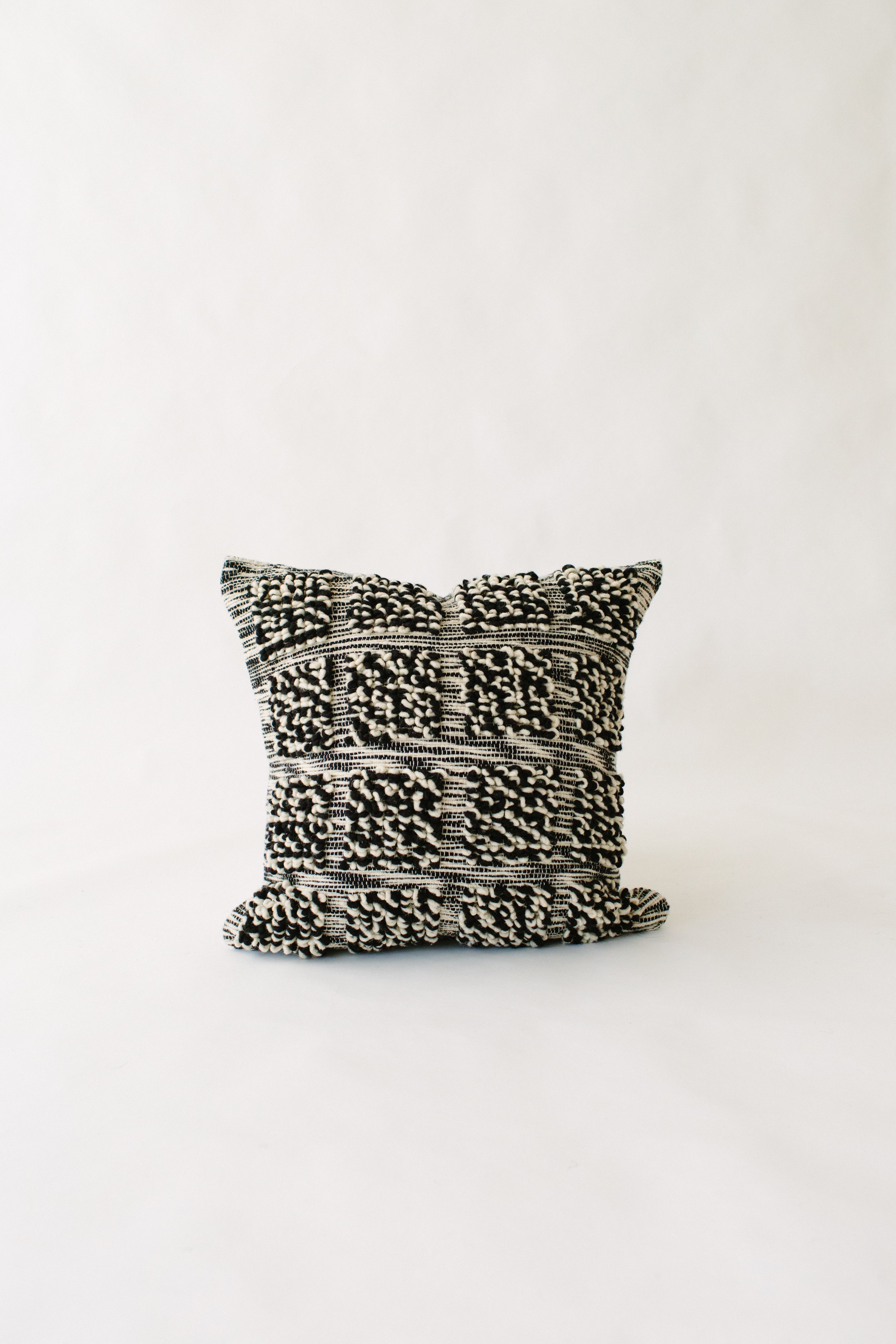 Black & White Wool Pillow cover
