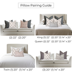 Mia Floral Block Printed Pillow Cover