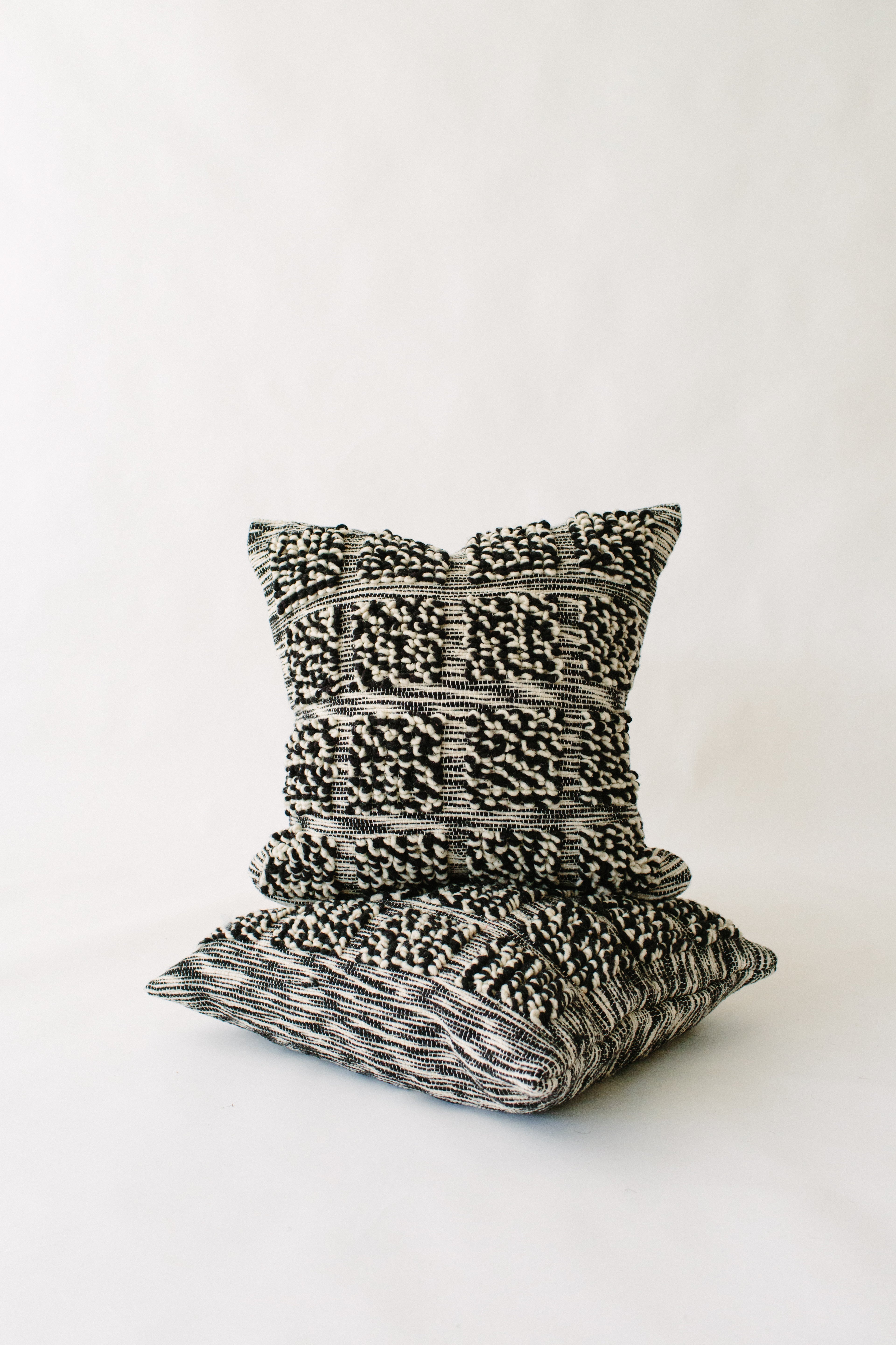 Black & White Wool Pillow cover