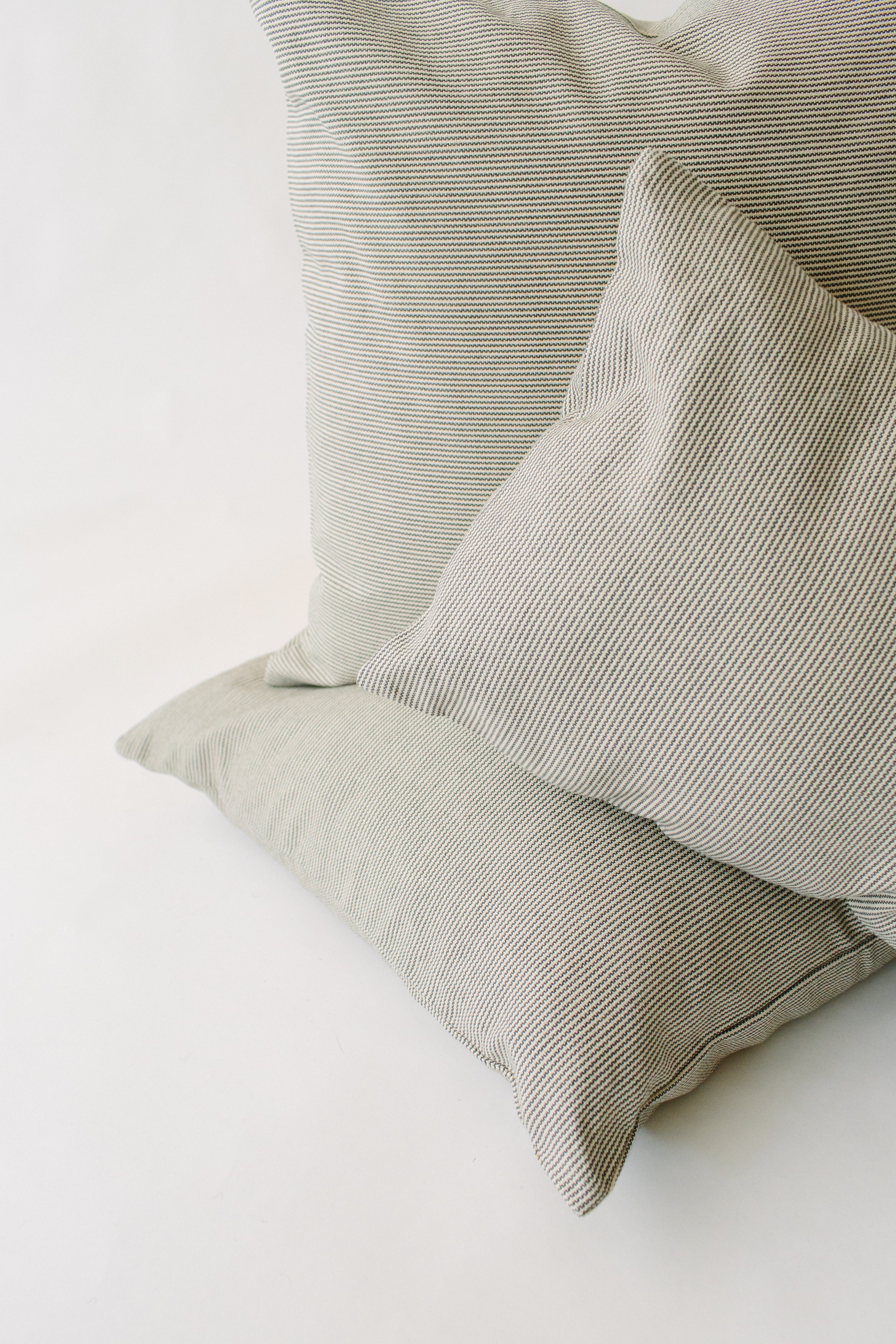 Blue Pinstripe Lumbar Pillow