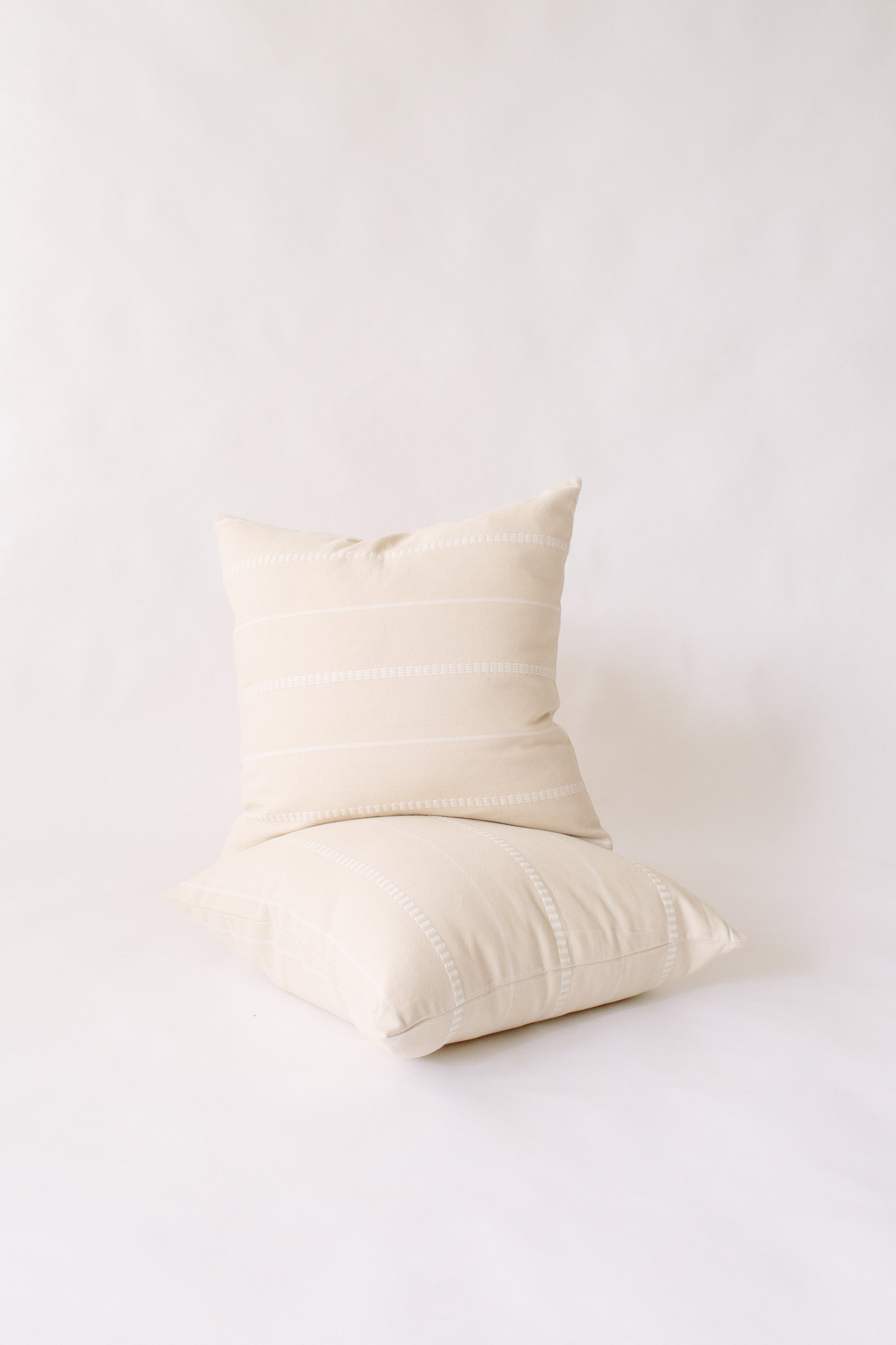Cream Brocade Pillow cover