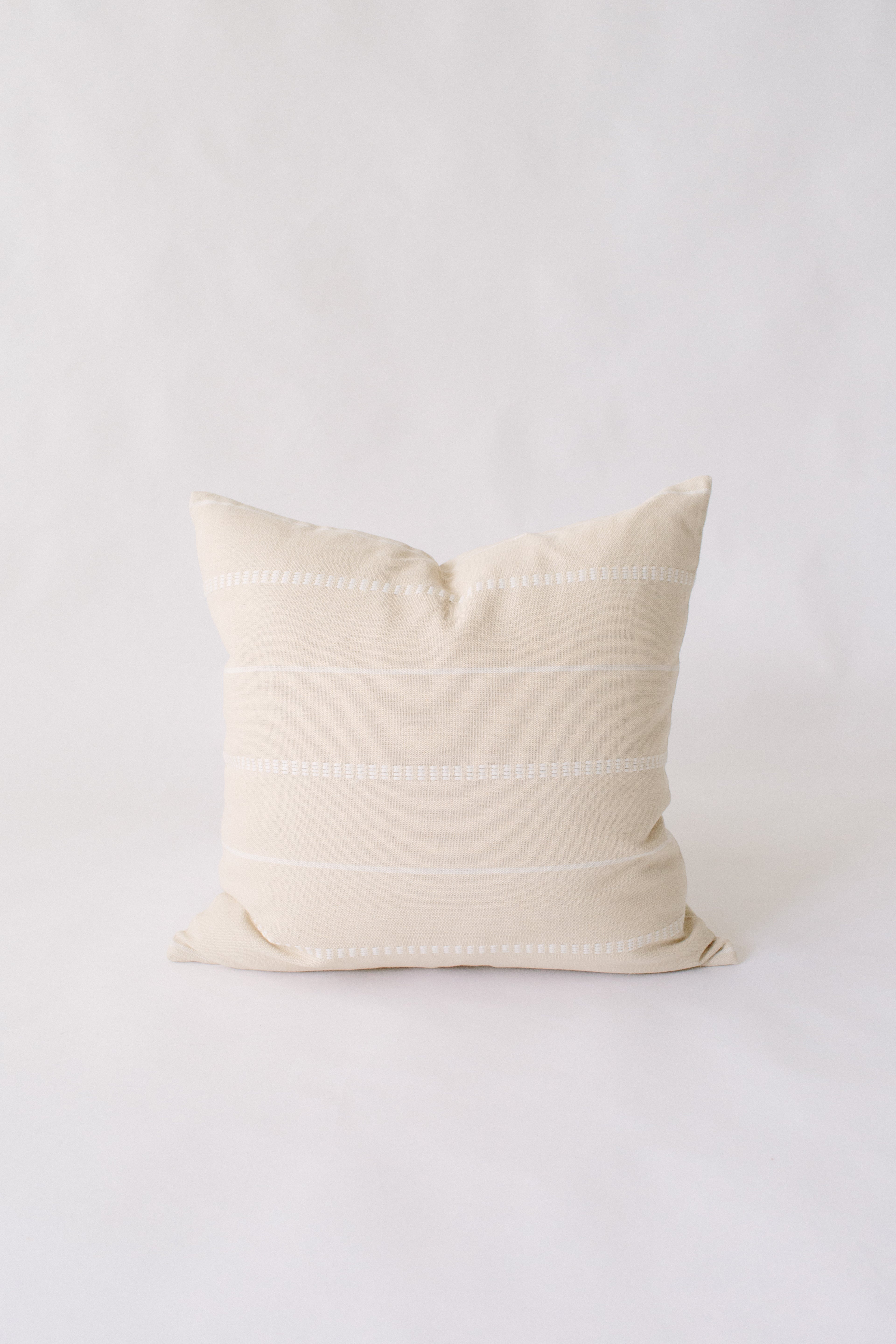 Cream Brocade Pillow cover