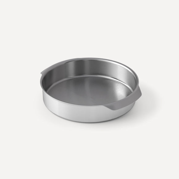 9-Inch Round Stainless Steel Pan - Oven & BBQ
