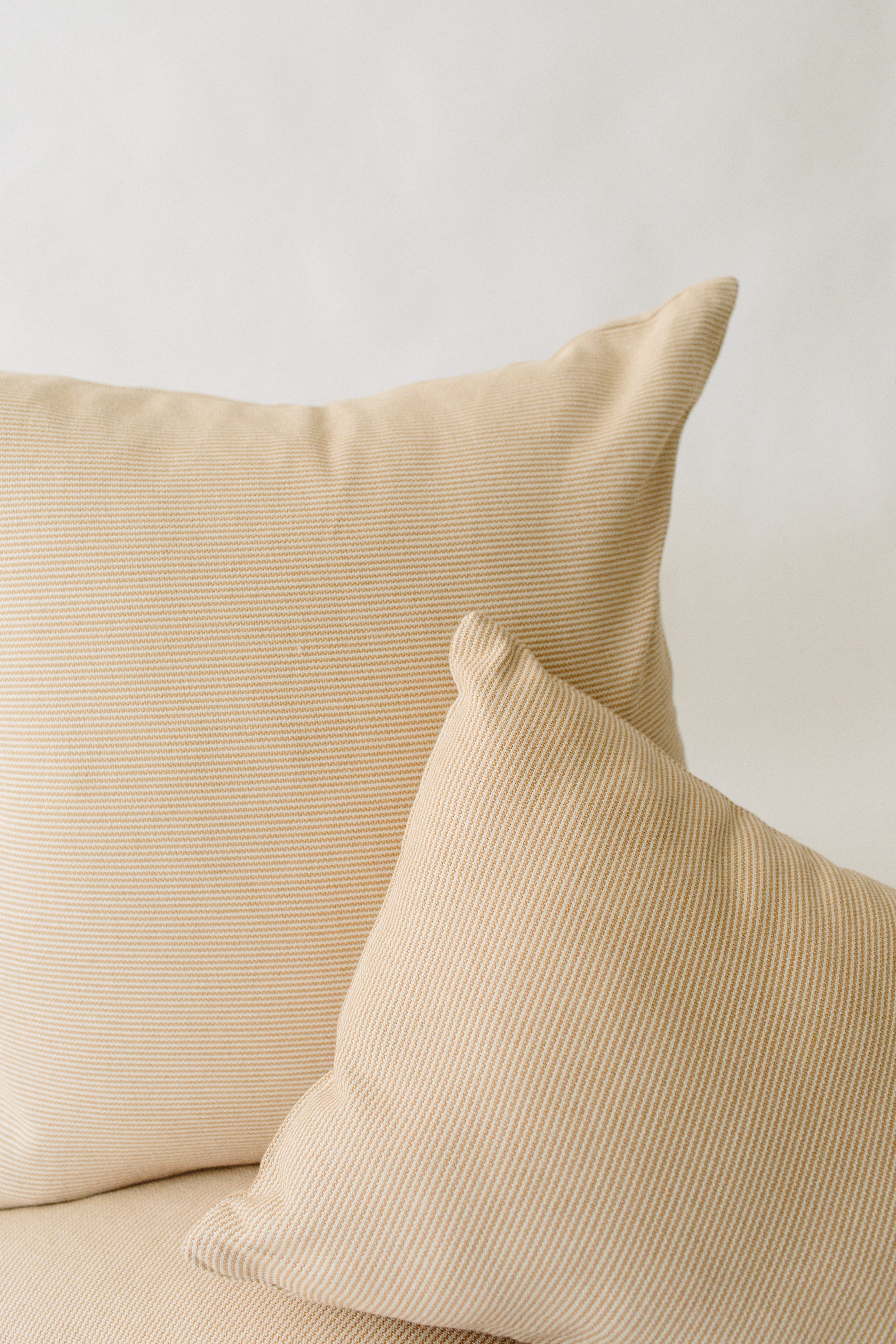 Rust Pinstripe Pillow