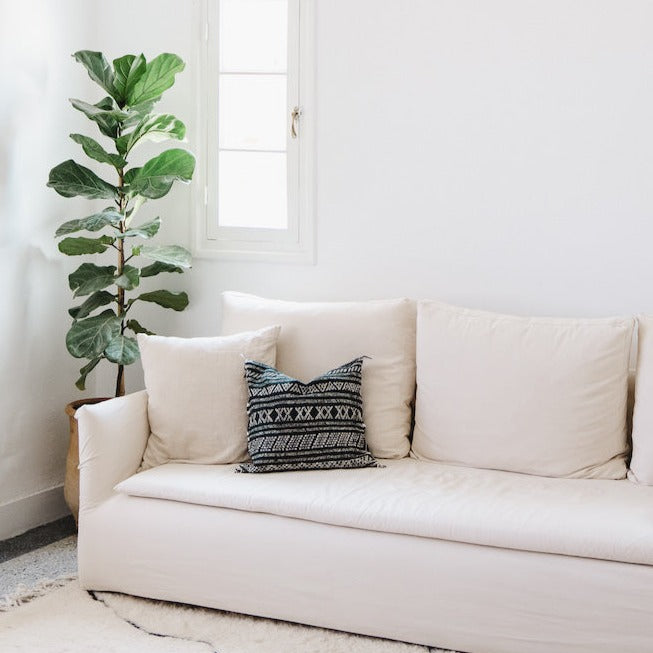 Desert Stripe Cactus Silk Pillow