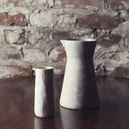 Rugueux Stoneware Carafe in Pearl