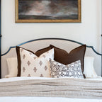 Mia Floral Block Printed Pillow Cover