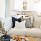 Noa Solid Pillow Cover Blue