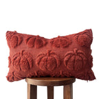 Dark Rust Pumpkin Lumbar Pillow Cover