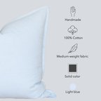 Celeste Solid Pillow Cover Light Blue
