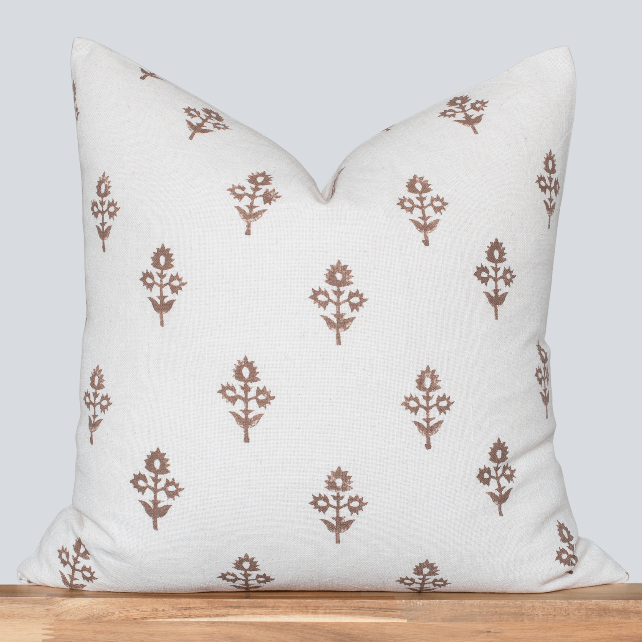 Mia Floral Block Printed Pillow Cover