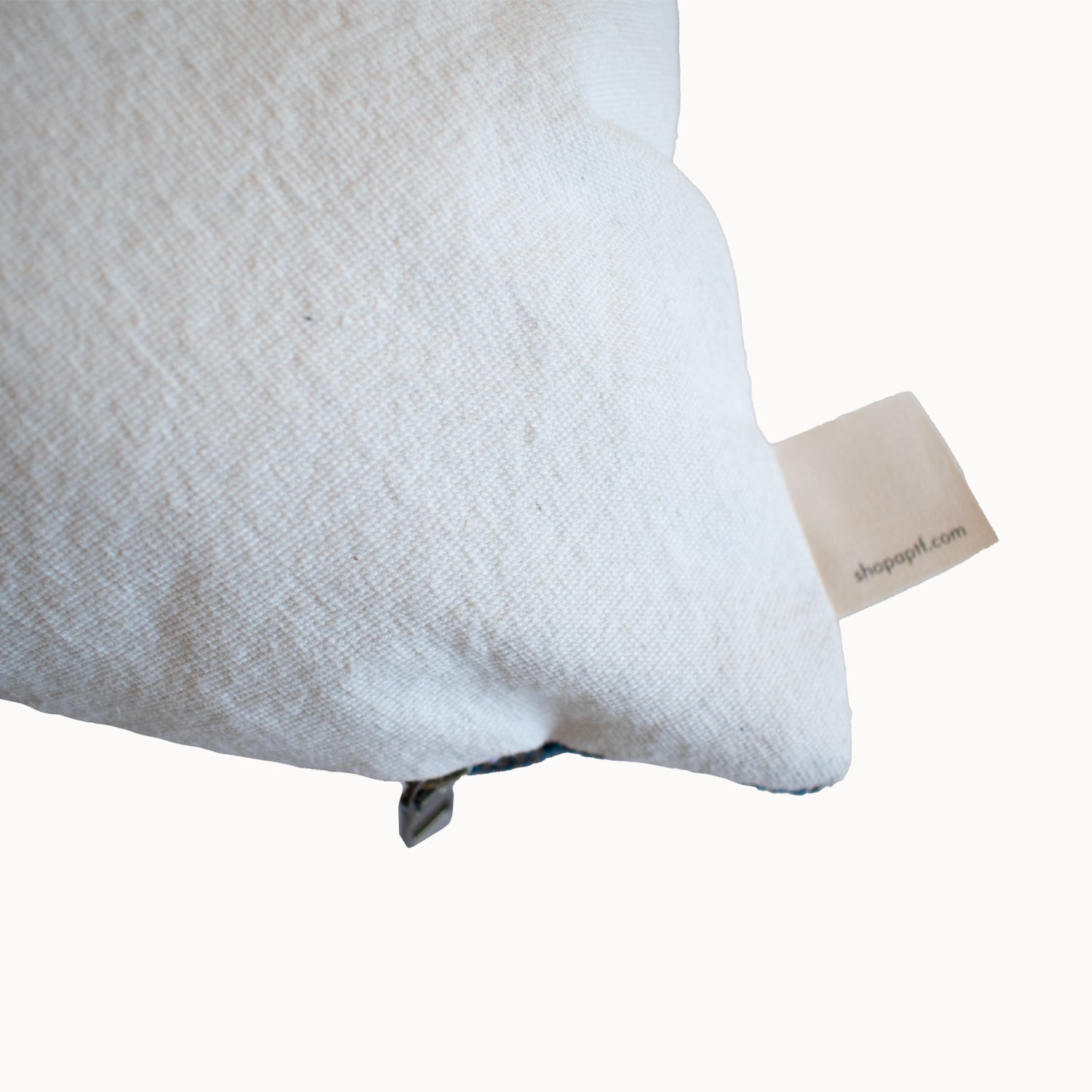 Nonna Upcycled Blue Plaid Pillow