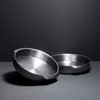 10-Inch Round Stainless Steel Pan - Oven & BBQ