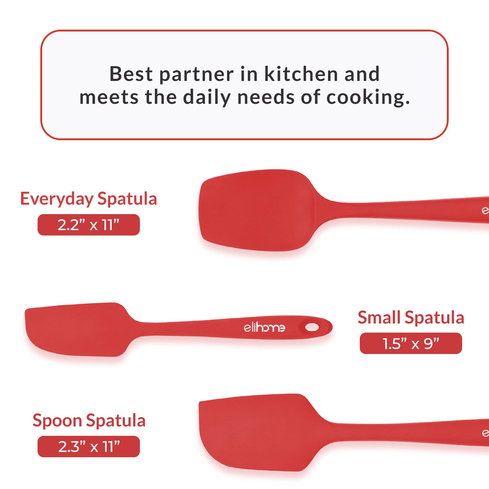 8 Piece Silicone Spatula Set