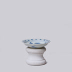 Small Blue and White Porcelain Lotus Dish