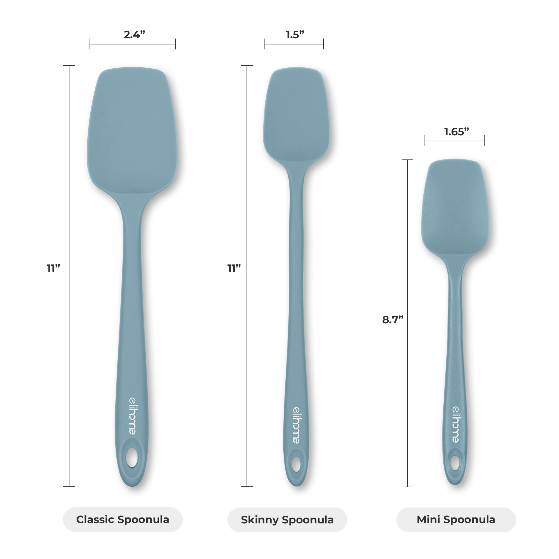 8 Piece Silicone Spatula Set
