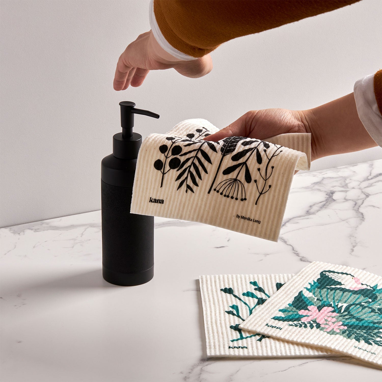 9 Pack Swedish Dishcloths designed by Monika Lang