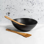 Olive Wood Serving Spatula Forks