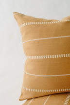 Rust Brocade Lumbar Pillow cover