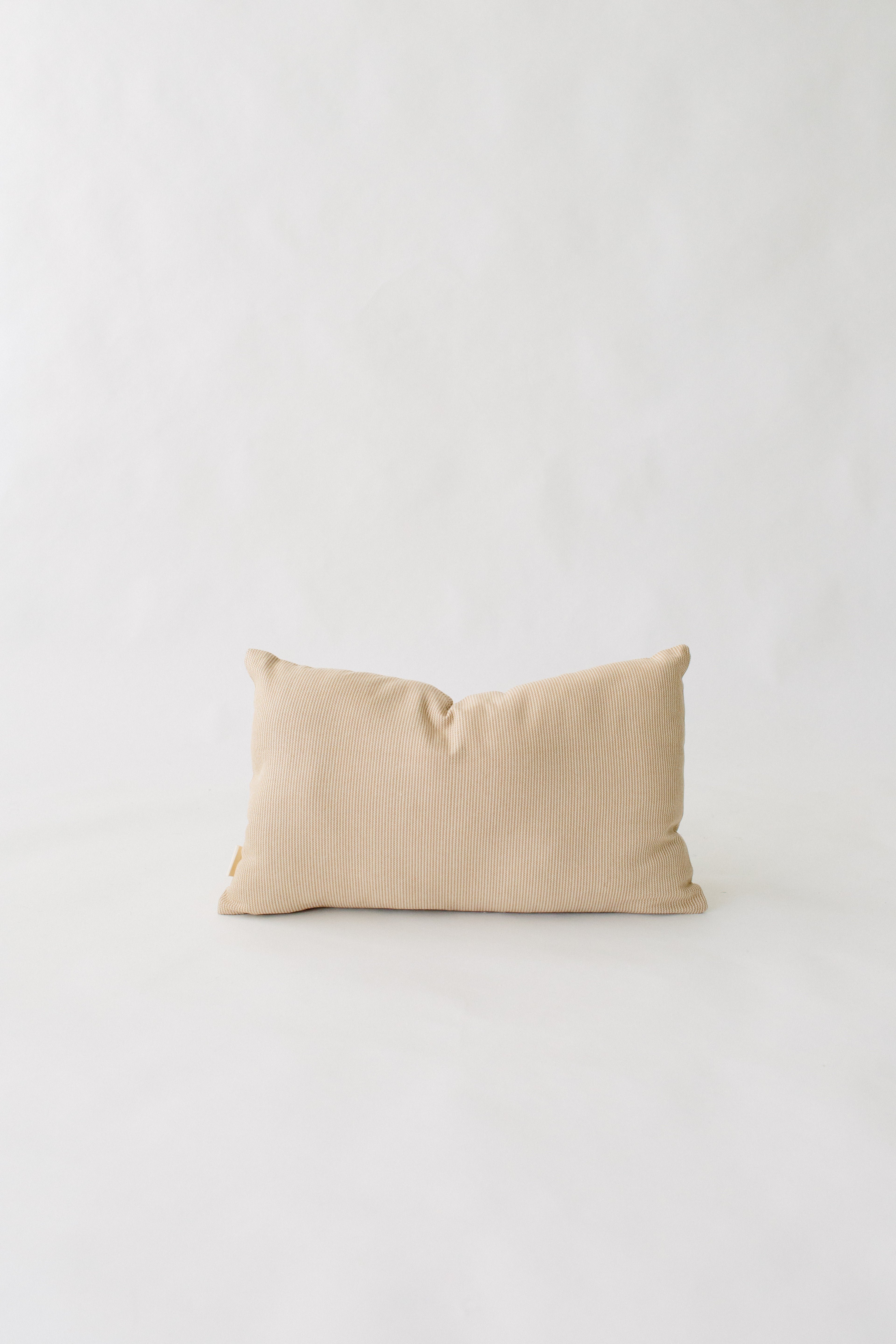 Rust Pinstripe Lumbar Pillow