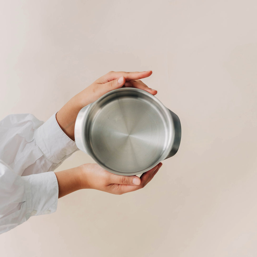 6-Inch Round Stainless Steel Pan - Oven & BBQ