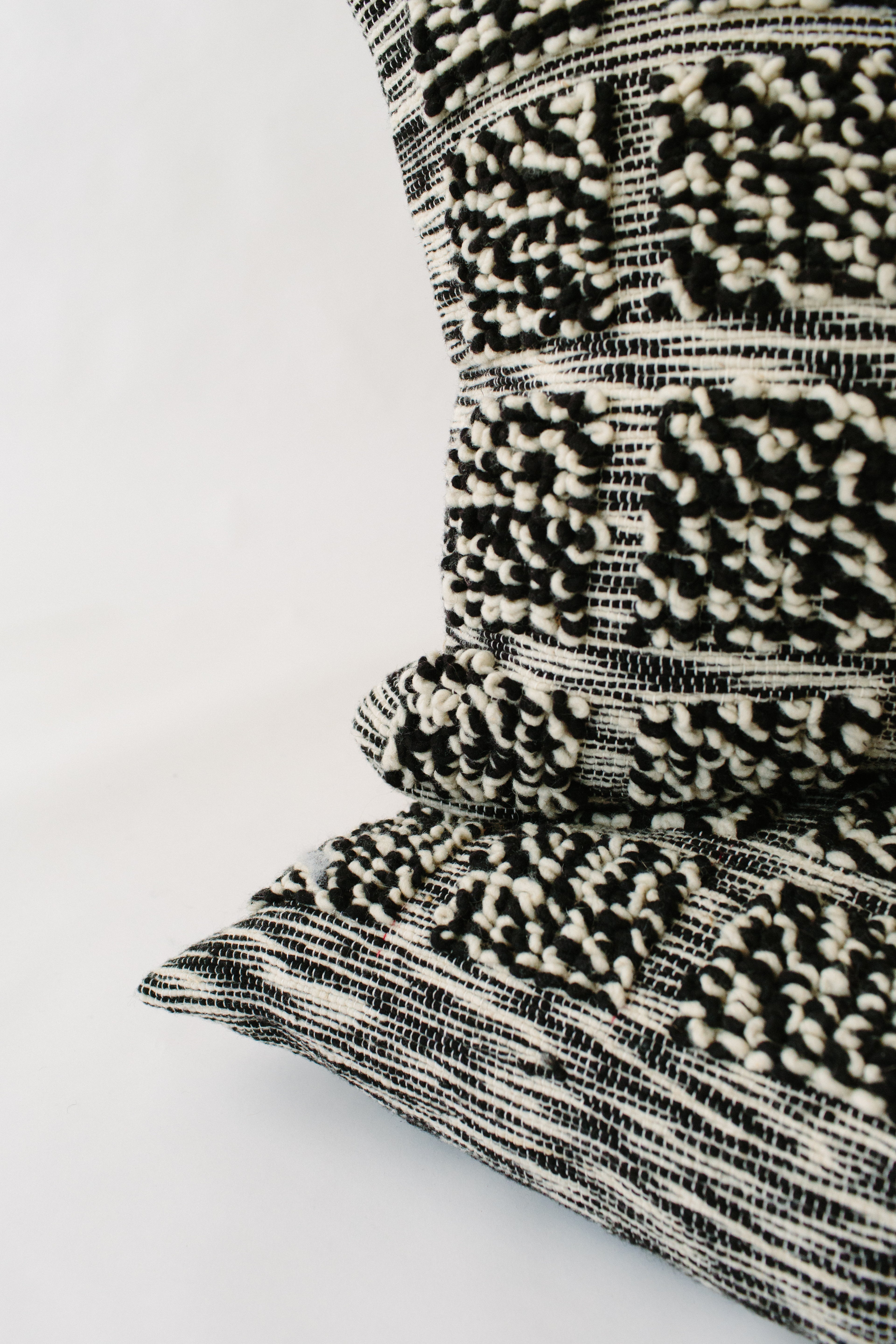 Black & White Wool Pillow cover