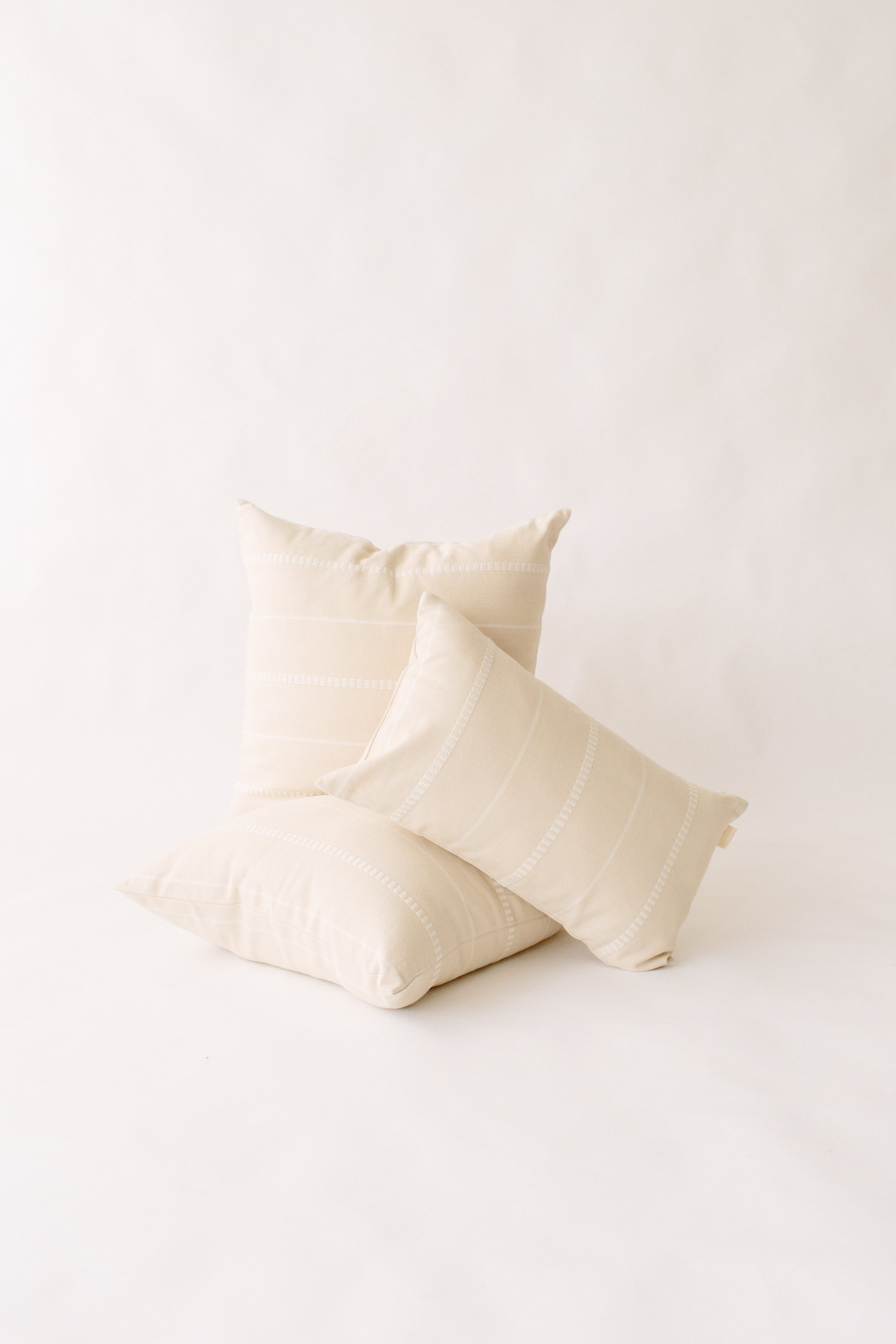 Cream Brocade Pillow cover