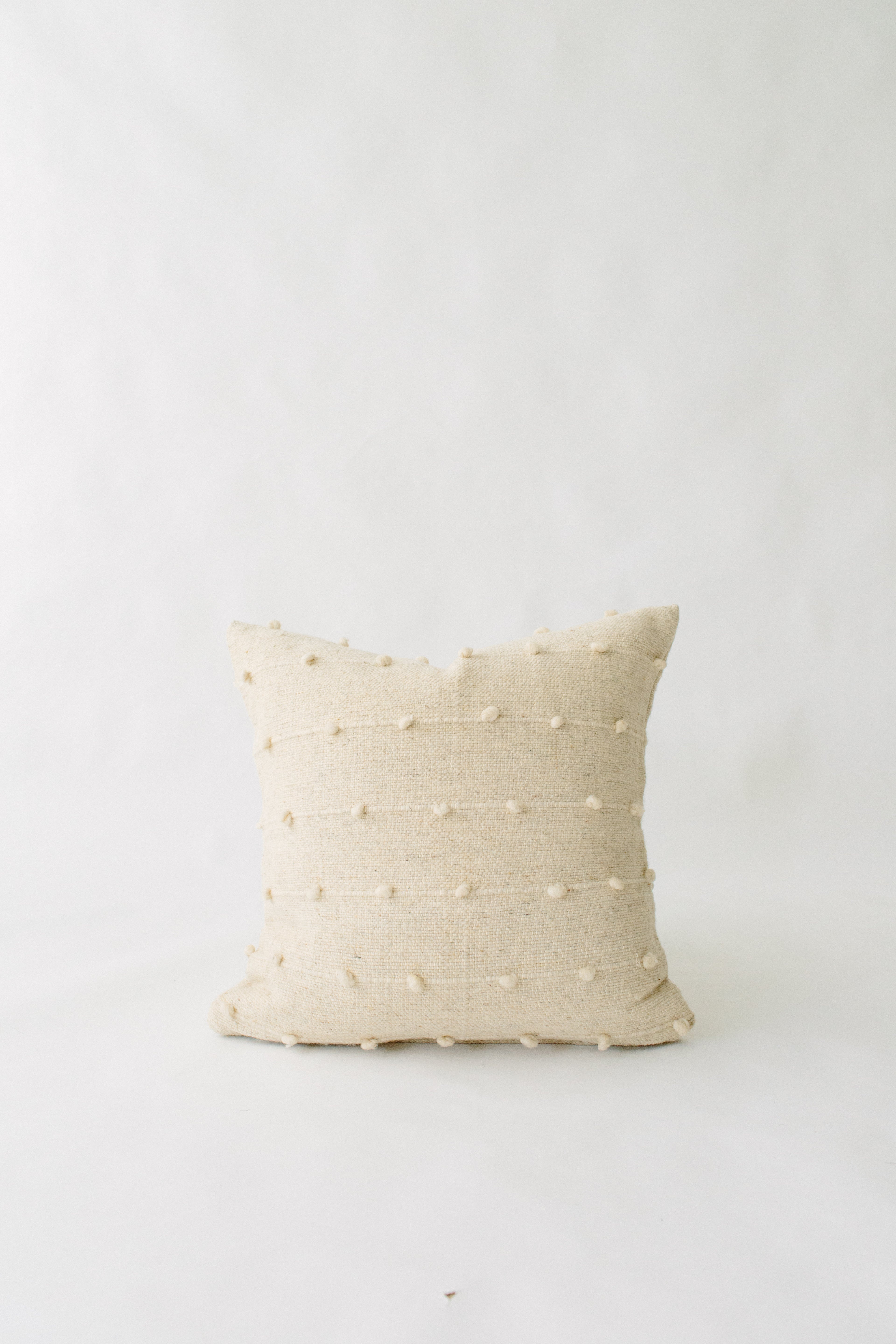 Cream Loop Pillow