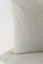 Gray Pinstripe Pillow Cover
